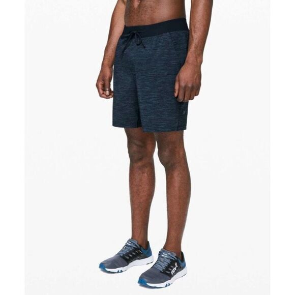 Lululemon T.H.E. Short 7" Heather Allover Iron Blue True Navy Size S - Picture 1 of 5